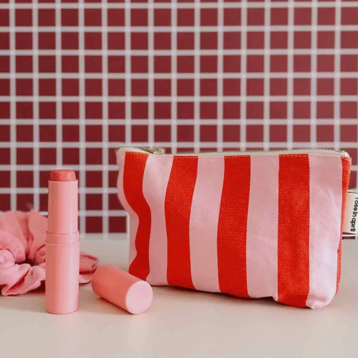 Rose in April Pink Red Pouch