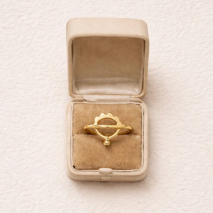 Gold Plated Sirocco Ring