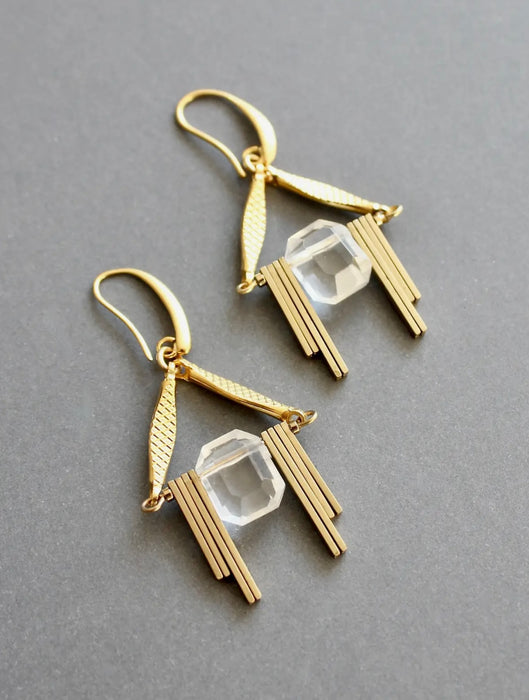 Art Deco Fringe Earrings