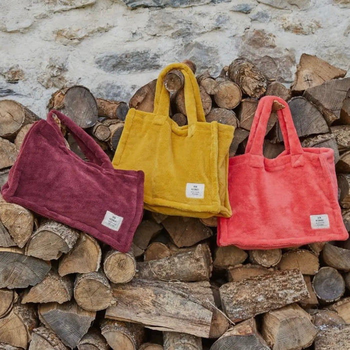 Fleece Aubergine Tote Bag