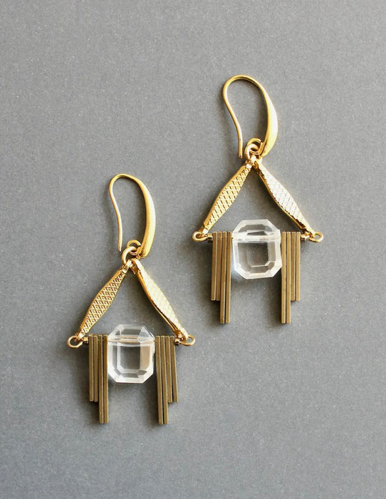 Art Deco Fringe Earrings