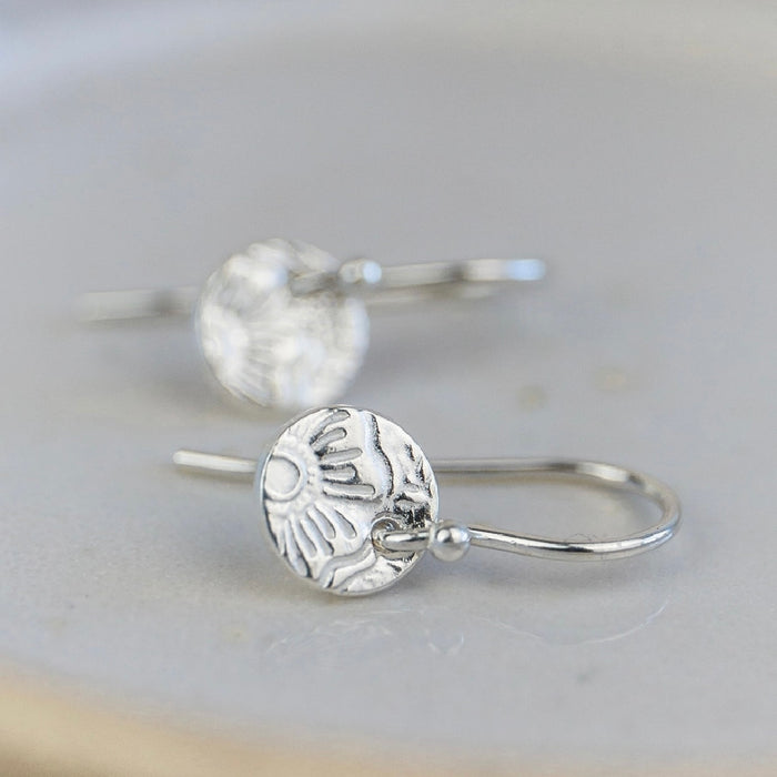 Sterling Silver Textured Earrings