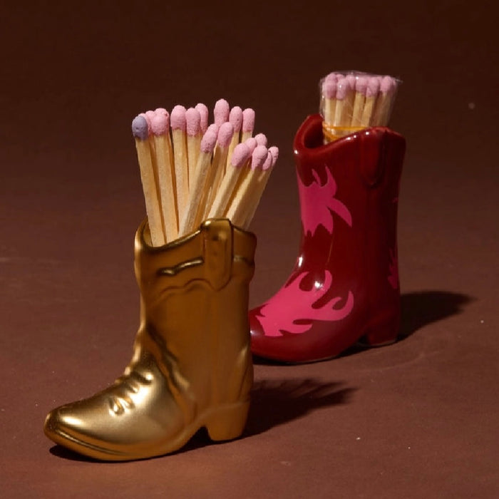 Paddywax Nashville Ceramic Boot and Matches