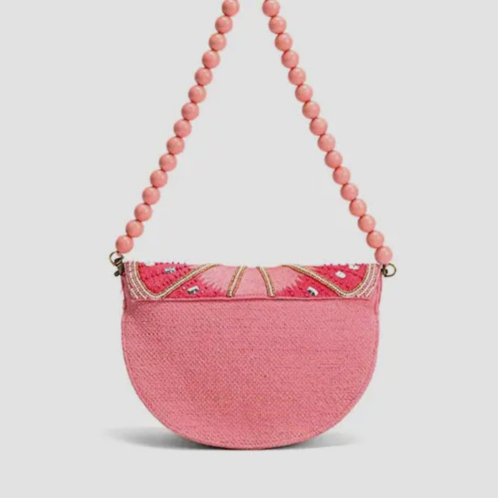 Pink Lemon Embellished Bag