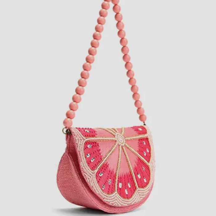 Pink Lemon Embellished Bag