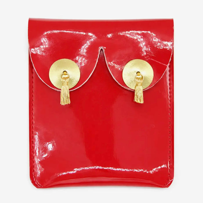 Vegan Boob Purse Red
