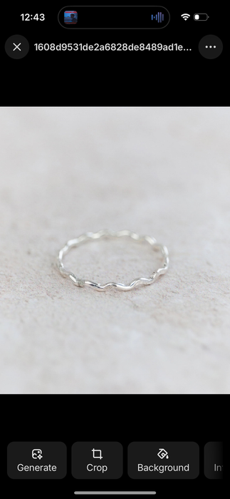 Sterling Silver Geo Swirl Ring