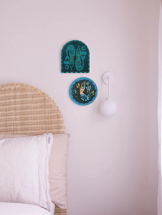Moonwater Mermaid Shell Wall Tile