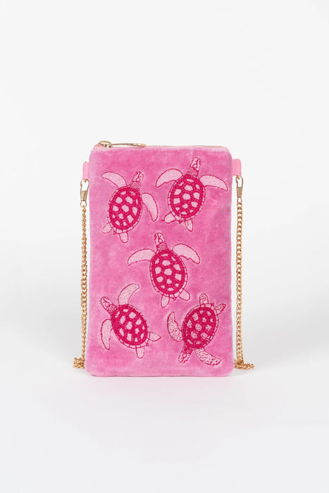 Crossbody Maui Velvet Bag Pink
