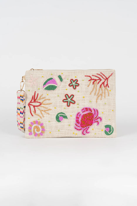 Azores Emroidered Clutch Bag
