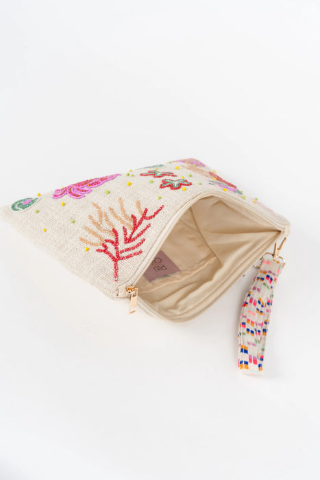 Azores Emroidered Clutch Bag