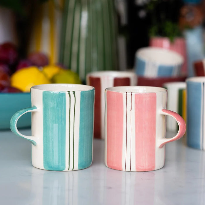Musango Demi Mug Twin Stripe Pink