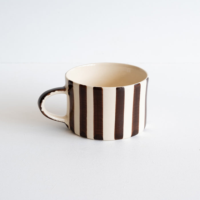 Musango Large Mug Choclate Stripe