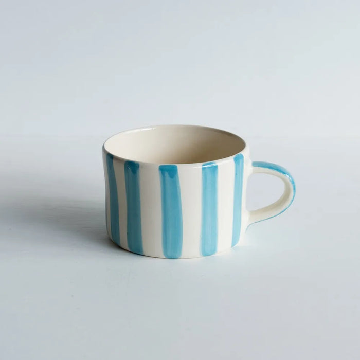 Musango Large Mug Turquoise Stripe