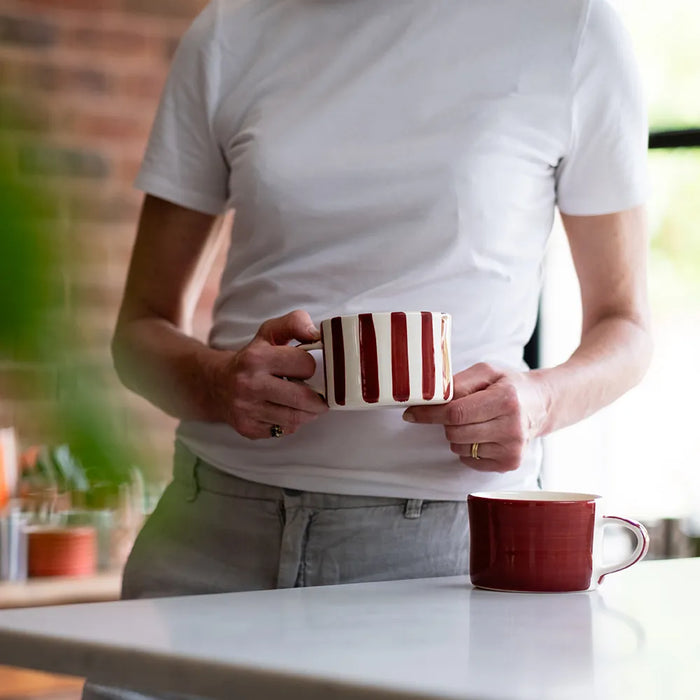 Musango Large Mug Paprika Stripe