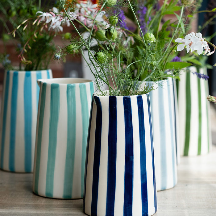 Musango Creamer Jug Mint Stripe