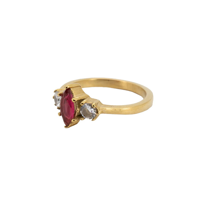 Marquise Stone Ring Pink