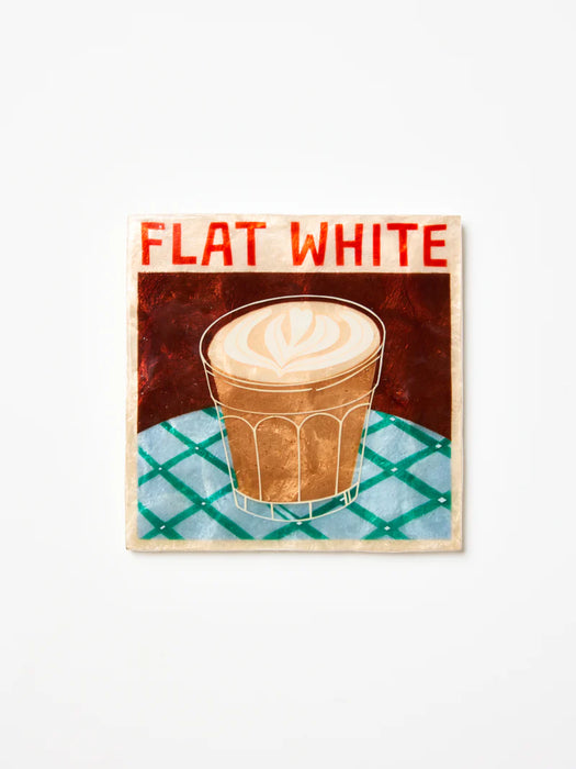 PREORDER Barista Flat White Shell Wall Tile