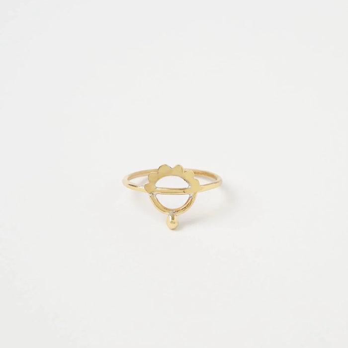 Gold Plated Sirocco Ring