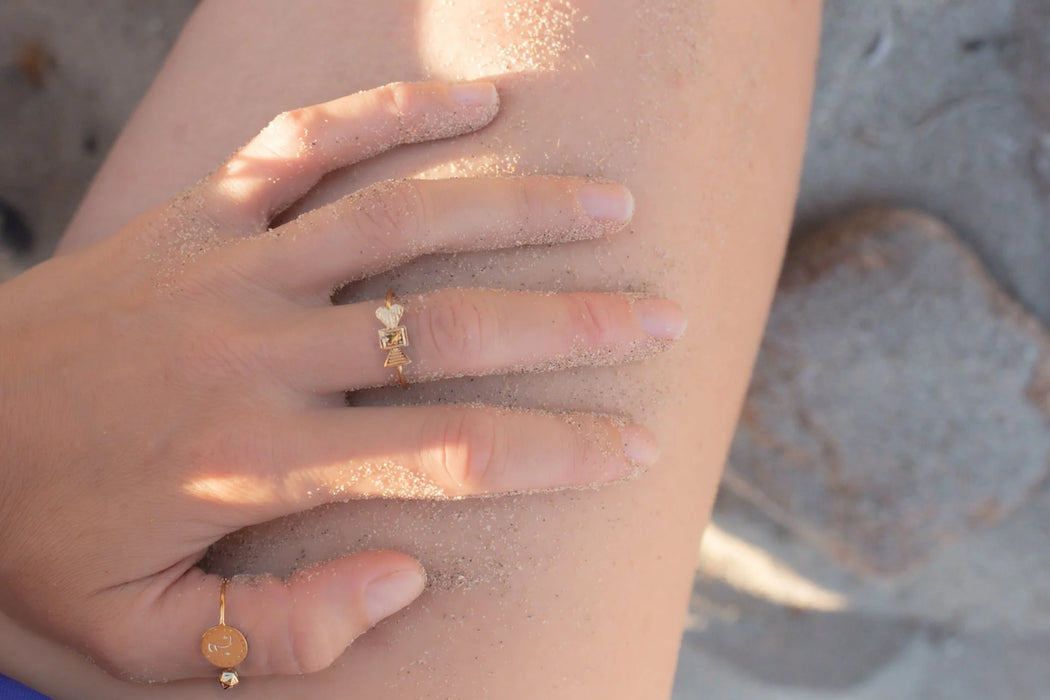 Gold Plated Totem Ring