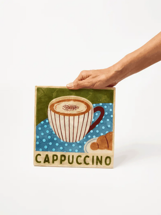 PREORDER Barista Cappuccino Shell Wall Tile
