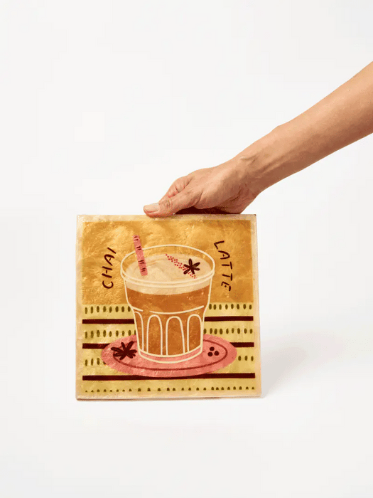 Barista Chai Latte Shell Wall Tile