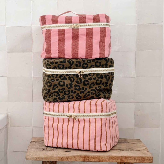 Rose in April Stripe Vanity Case