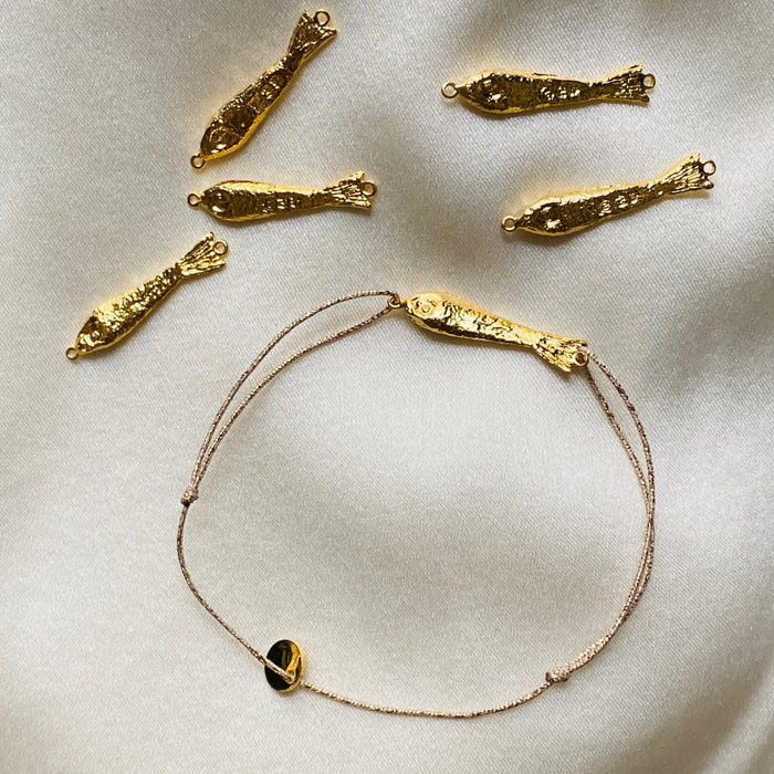 Sophie Deschamps Gold Plated Fish Bracelet