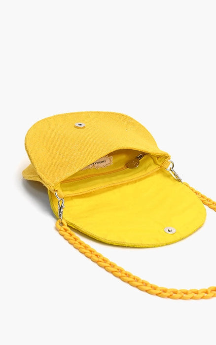 Lemon Embellished Bag