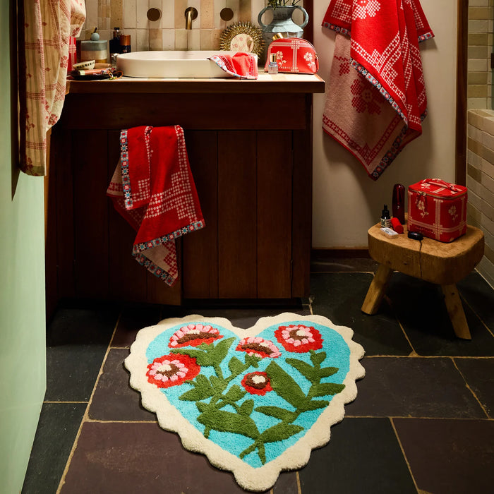 PREORDER Loretta Heart Bath Mat