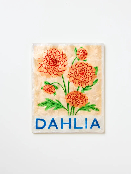 Floral Dahlia Shell Wall Tile