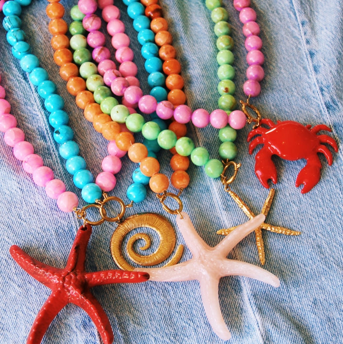 Natural Stone Beaded Necklace