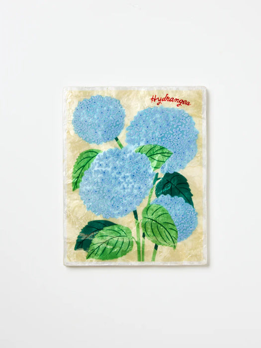 Floral Hydrangea Shell Wall Tile