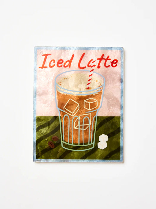 Barista Iced Latte Shell Wall Tile