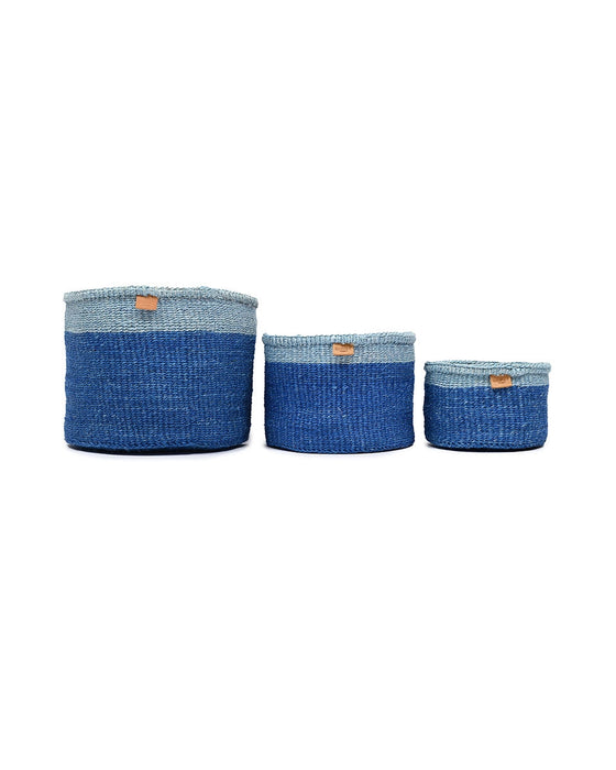 Colour Block Basket Blue