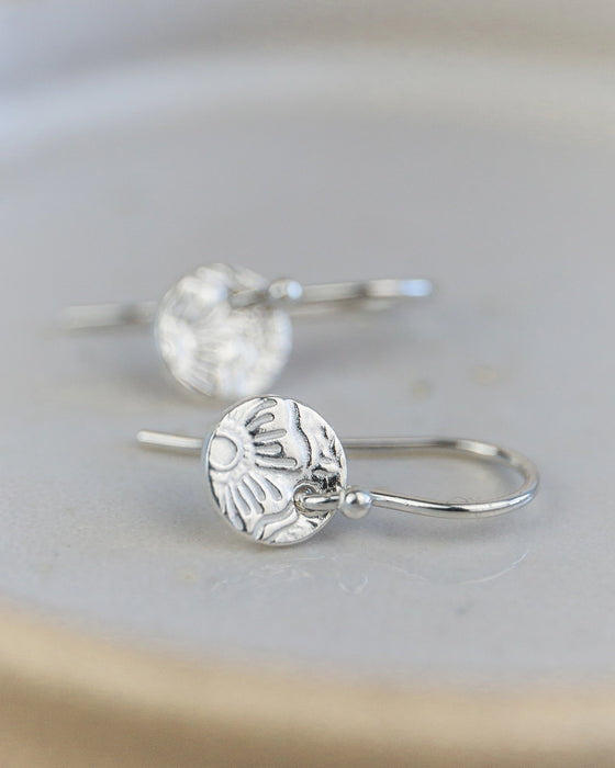 Sterling Silver Textured Earrings