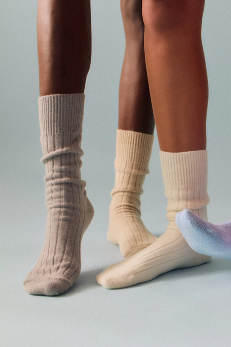 Pairs Soft Merino Socks Grey