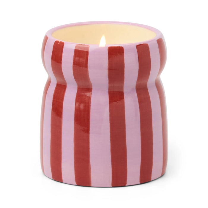 Paddywax Cabana Ceramic Candle - Pink Peppermint