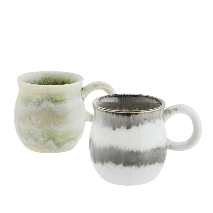 Set of 2 Stoneware Mugs