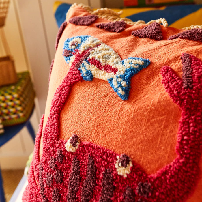 Leone Double Sided Embroidered Cushion