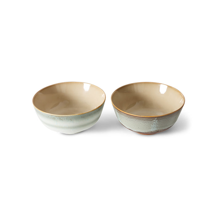 HKliving 70s Ceramics - Ceramic Ramen Bowls x 2