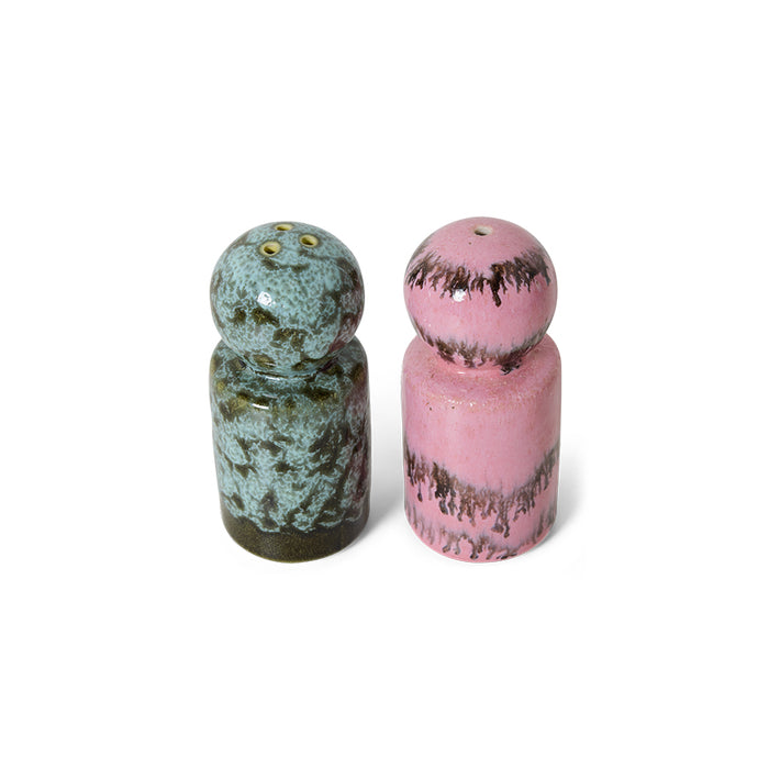 HKliving 70s Ceramics - Ceramic Salt and Pepper Set