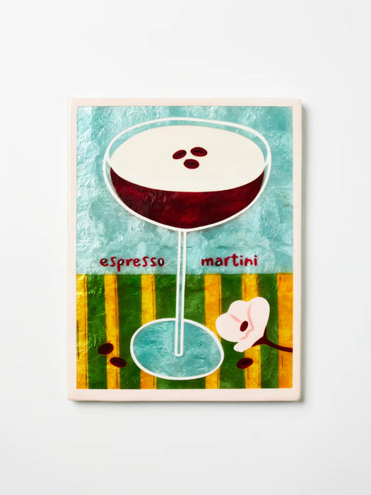 Happy Hour Espresso Martini Shell Wall Tile