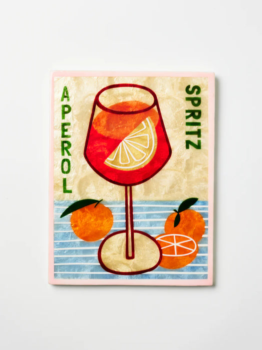 Happy Hour Aperol Spritz Shell Wall Tile