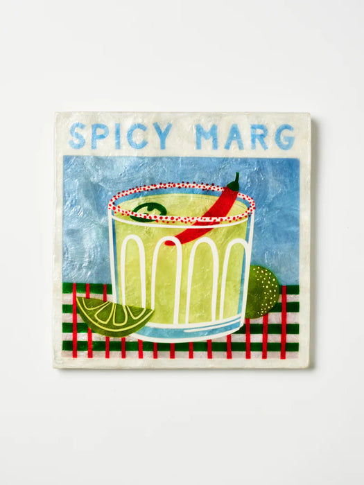PREORDER MID JUNE Happy Hour Spicy Marg Shell Wall Tile