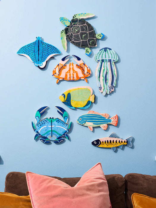 Beach Club Coral Fish Shell Wall Tile