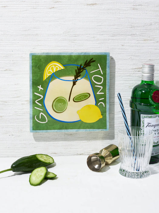 Happy Hour Gin and Tonic Shell Wall Tile