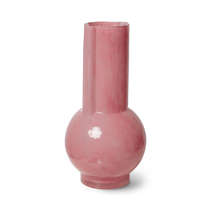 HKliving Flamingo Pink Glass Vase