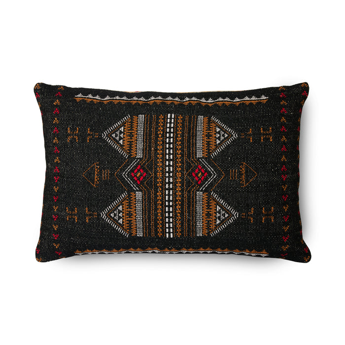 HKliving Oriental Embroidered Wool Cushion